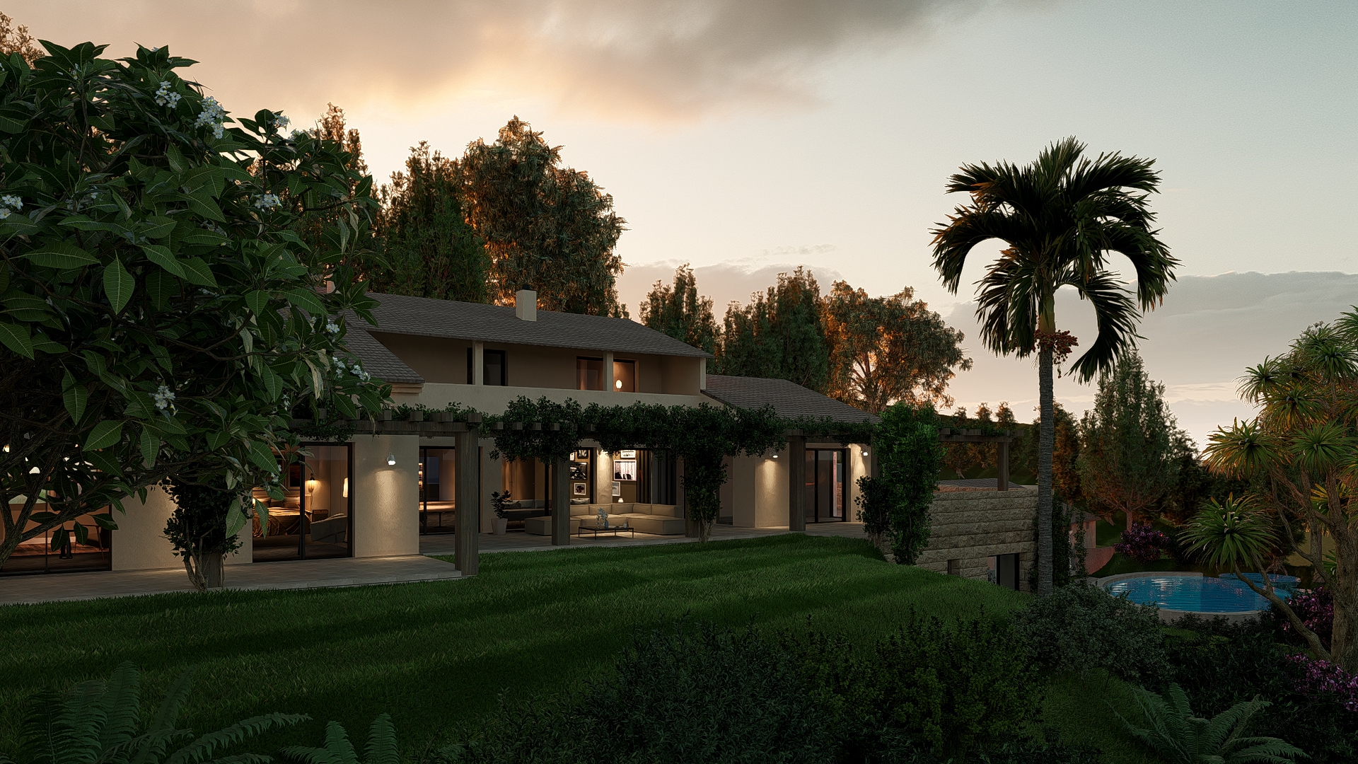 villa côte d'Azur rénovation construction Architecture design